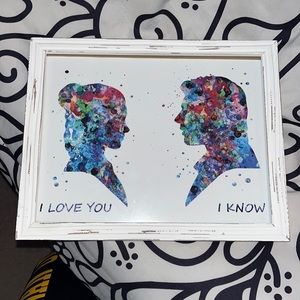 Starwars Han Solo & Princess Leia Painting!